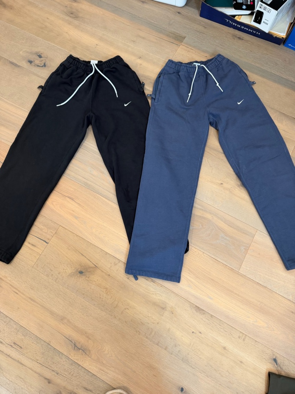 2 pair - Men's Nike Black &  Navy sweatpants -